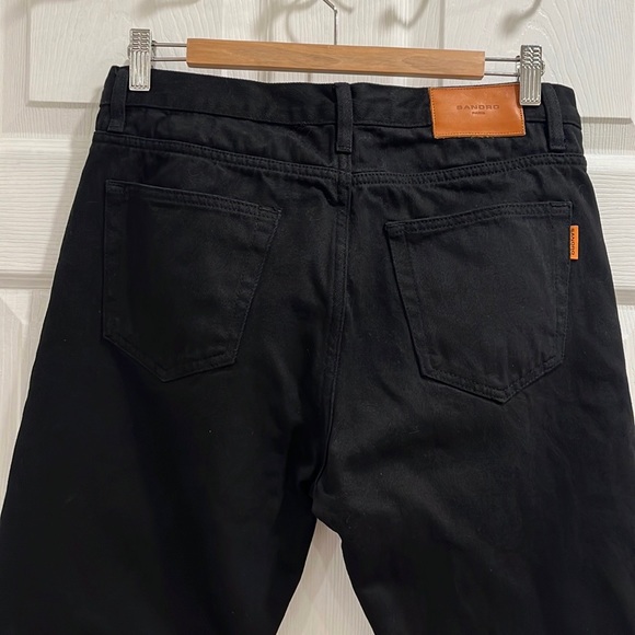 Sandro Slim Fit Button Up Black Jeans - Picture 7 of 14